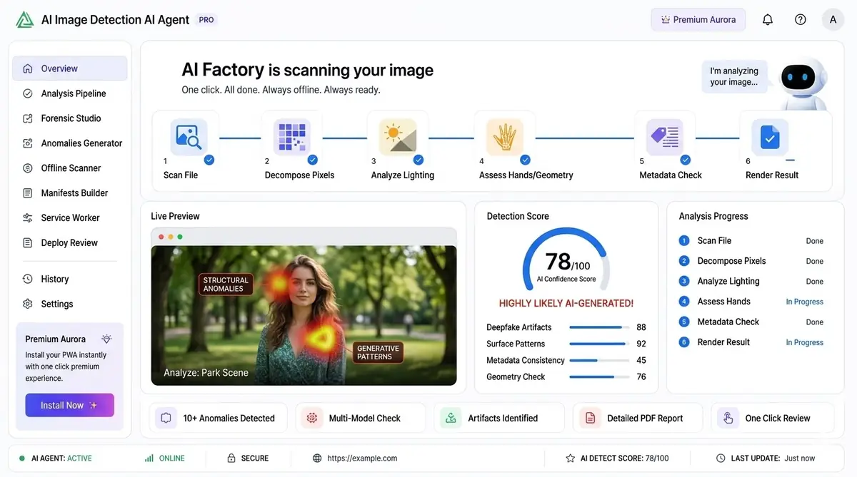 AI lung testing dashboard — example of the AI tool software